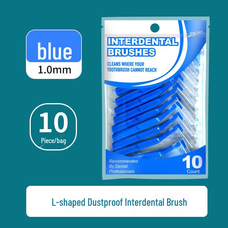 L-Shaped Interdental Brushes - Pack of 10
