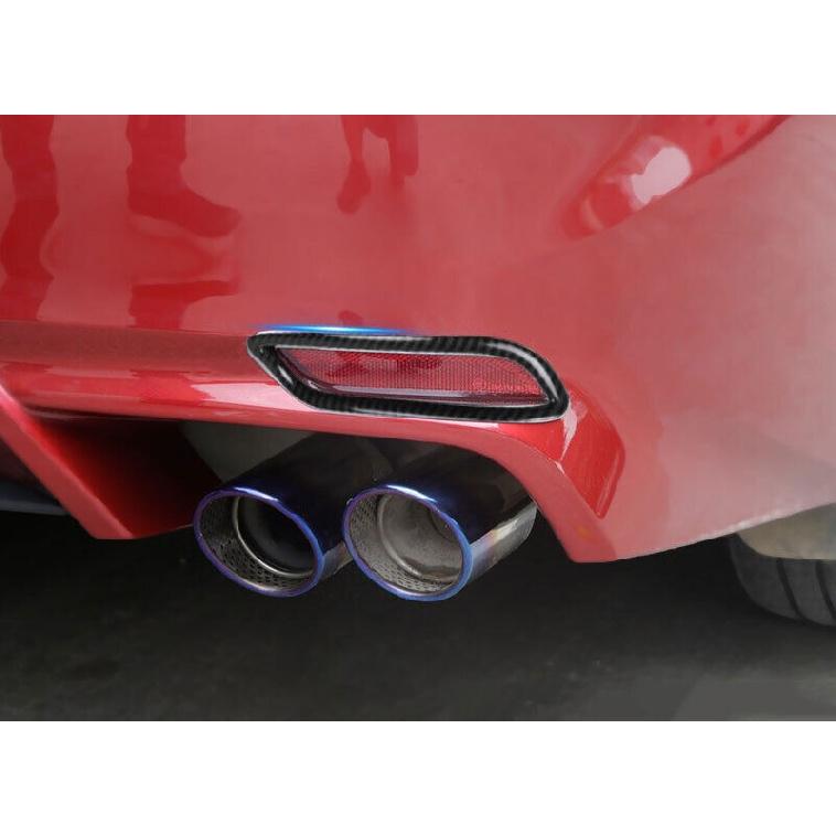 For Toyota Camry SE 2018-2024 Carbon Fiber Rear Fog Light Eyelid Molding Frame