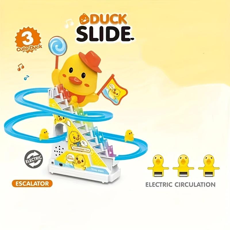 Non-Toxic Duck Climbing Stairs Musical Toys With Lights And Music For Children Birthday Gifts Ducklings Children Toys