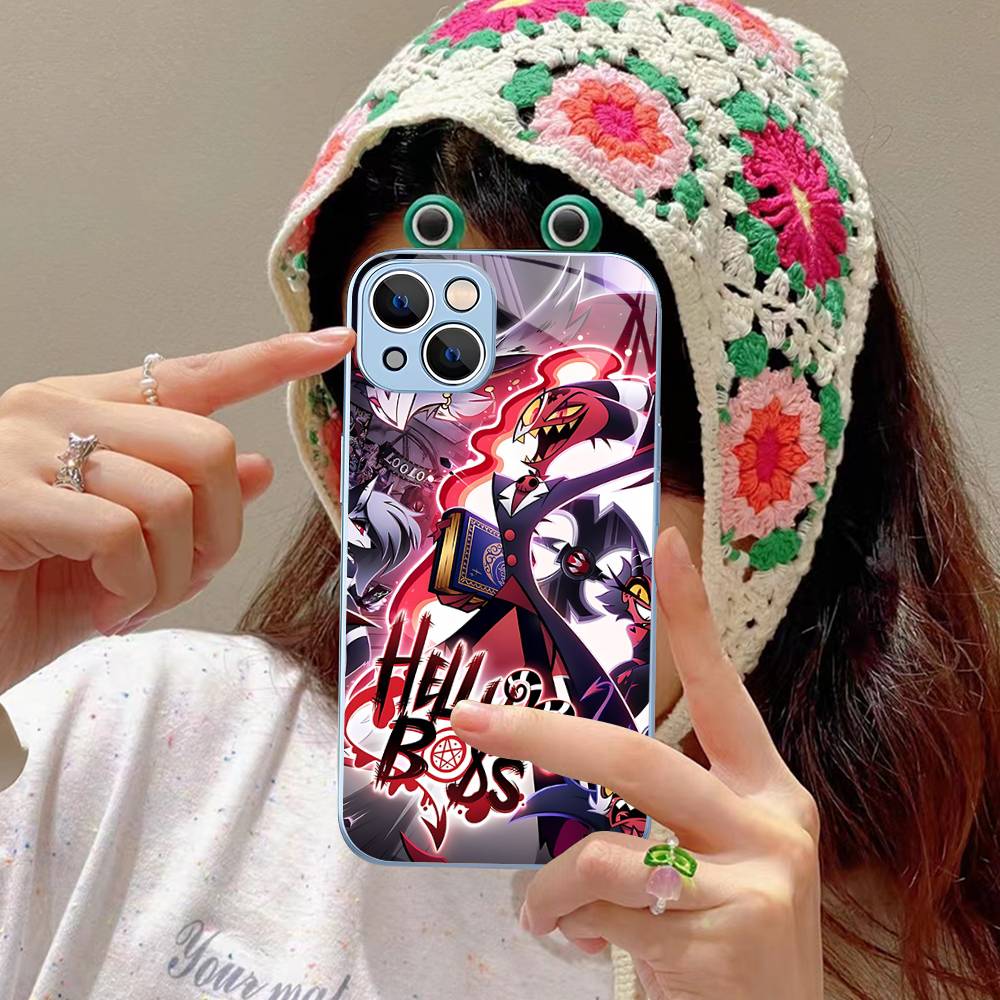 H-Helluva Boss Anime For IPhone 14 13 12 Mini 11 Pro XS Max X XR 14 Plus Tempered Glass Cover