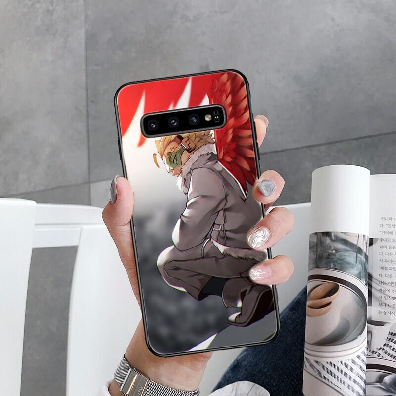 Husă Telefon Anime MHA Hawks BNHA Pentru Samsung Galaxy S22 S20 Ultra S20 S22 Plus S21 S10 S9 S8 Plus S10E S20 FE