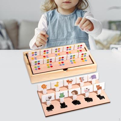 Shadow Matching Games Educational Learning Toy, Fine Motor Skills, Wood Interactive Game Sensory