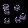 6 Pcs Pendant Charm Half Globe Glass Container for