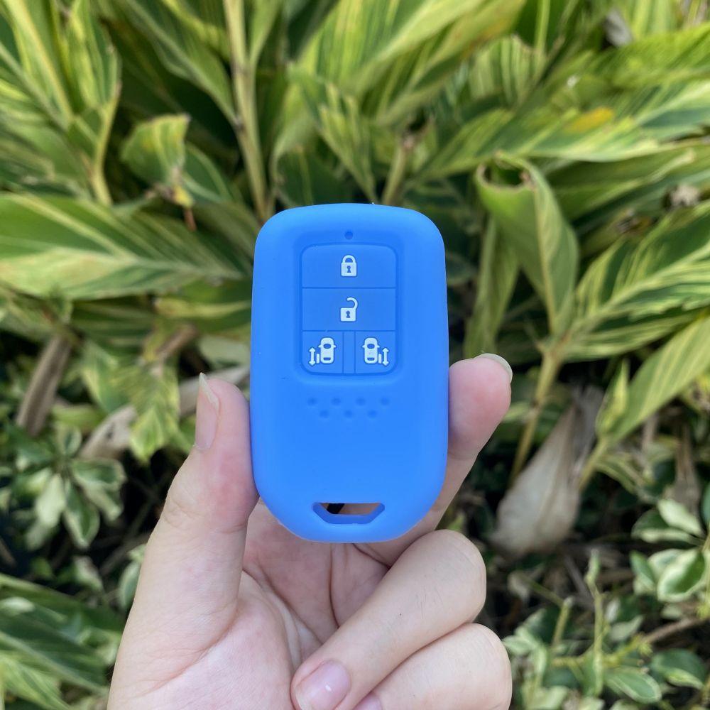 

4 Buttons Rubber Car Key Cover Silicone Protector Case for HONDA STEPWGN Odyssey Freed Elysion MPV Remote Key Chain Accessories