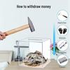 Transparent Acrylic High-Capacity Piggy Bank - No Withdrawal, Online Celebrity Style for Adults and Students.