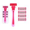 6-Layer Women's Razor: Shaver & Epilator with Stainless Steel Washable Blade Head.