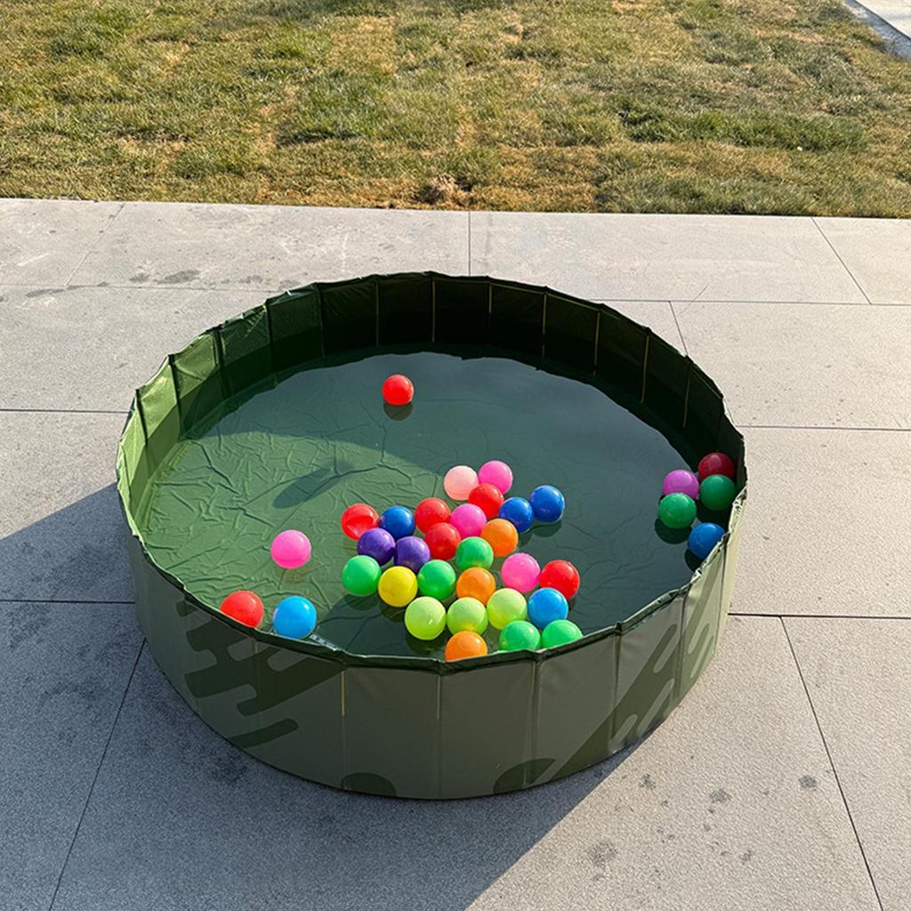 Dog Swimming Pool Portable Plastic Pool Grooming Tub Bathing Scratch Resistance Pet Pools Bathtub for Large Dogs Drainage Hole