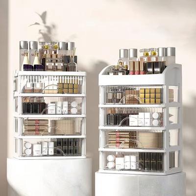 Organisateur de Maquillage à Tiroirs Boîte de Rangement Multicouche en Plastique Porte-Rouges à Lèvres Grande Capacité Bureau Multifonctionnel Boîtes d'Organisation