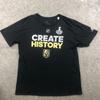 Vegas Golden Knights Shirt Heren Large Zwart Korte Mouw Grafisch Creëer Geschiedenis