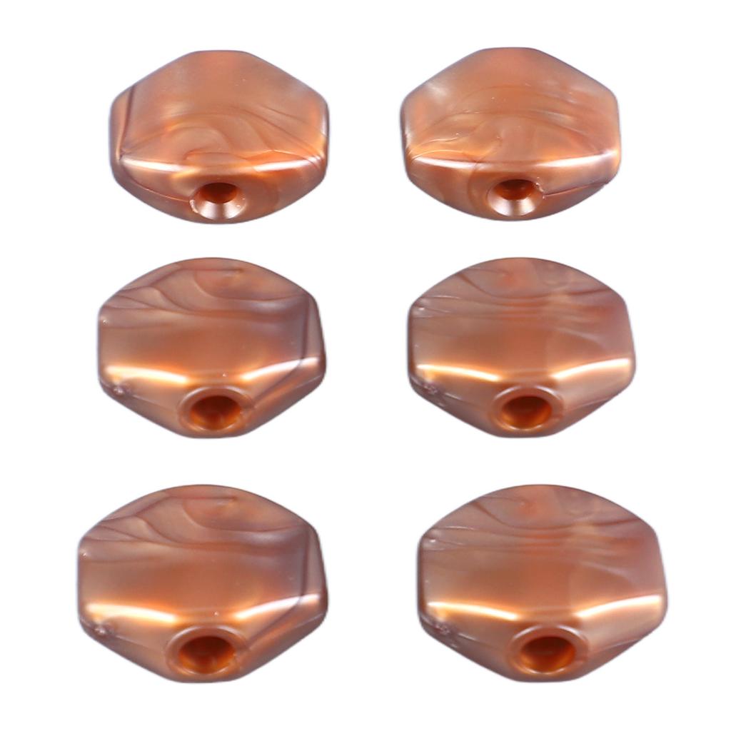 6Pcs Guitar Tuning Peg Cap Plastic Tuner Key Cover Machine Head Knob Cap for Replacement