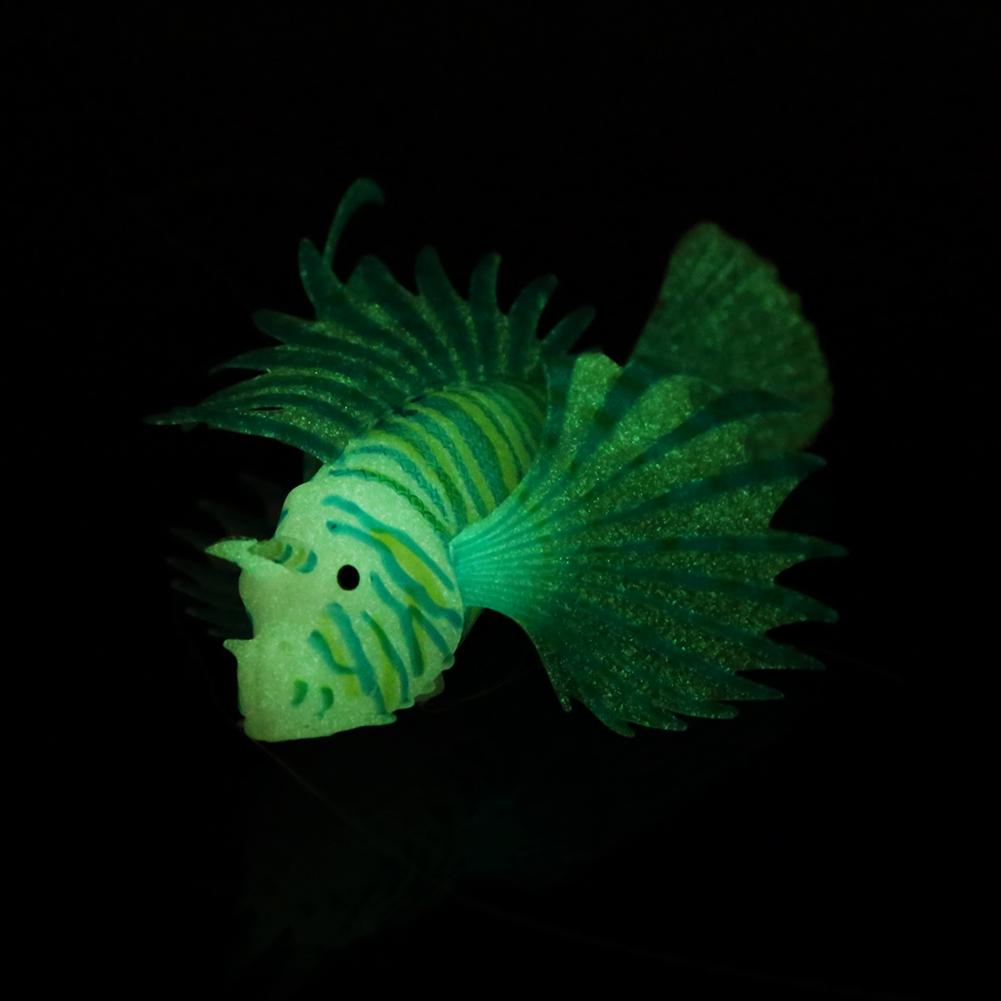 Aquarium Artificial Fish Tank Landscape Decoration Glow Simulation Animal Ornaments