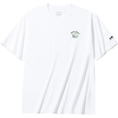 Comfortable Breathable Loose Fit Short Sleeve T-Shirt With Printed Letters Unisex Tops Snow-White 172438130-1