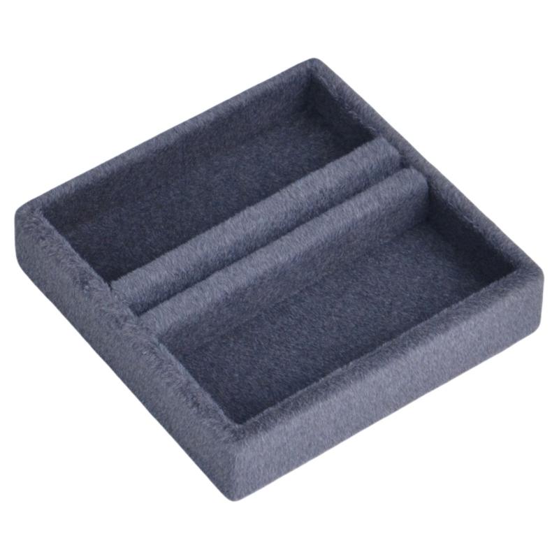 

Тканевый лоток-держатель для колец со съемной тканевой вставкой, квадратные органайзеры для ювелирных изделий, для демонстрации и хранения драгоценных камней 1