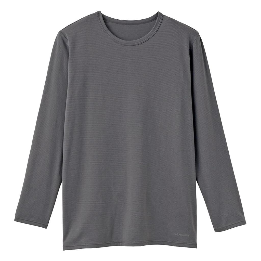 VENEX Sleeve Crew Neck Recovery Size M Men's 3/4 Wear, Mocha,