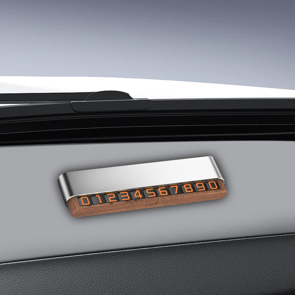Car Temporary Parking Card Notification Phone Number Interior Accessories Universal