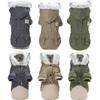 Winter Haustierjacke Warm Verdickt Fleece Welpenkleidung Mit Kapuze Wasserdichter Mantel Für Kleine Hunde Katzen Französische Bulldogge Chihuahua Overall