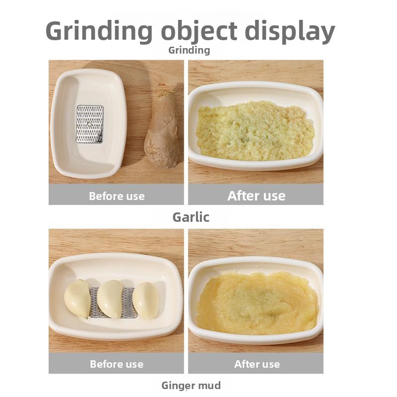 Zázvorový hořčičný mlýnek Zázvorový česnekový struhadlo Zázvorová česneková pasta Kuchyňský mlýnek na zázvorovou šťávu Zázvorový česnekový pastový artefakt