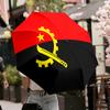 Angola Flag Sickle Machete Print Auto Folding Umbrella Waterproof Windproof Travel Umbrella