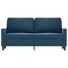 2 Seater Sofa Blue 140 Cm Velvet
