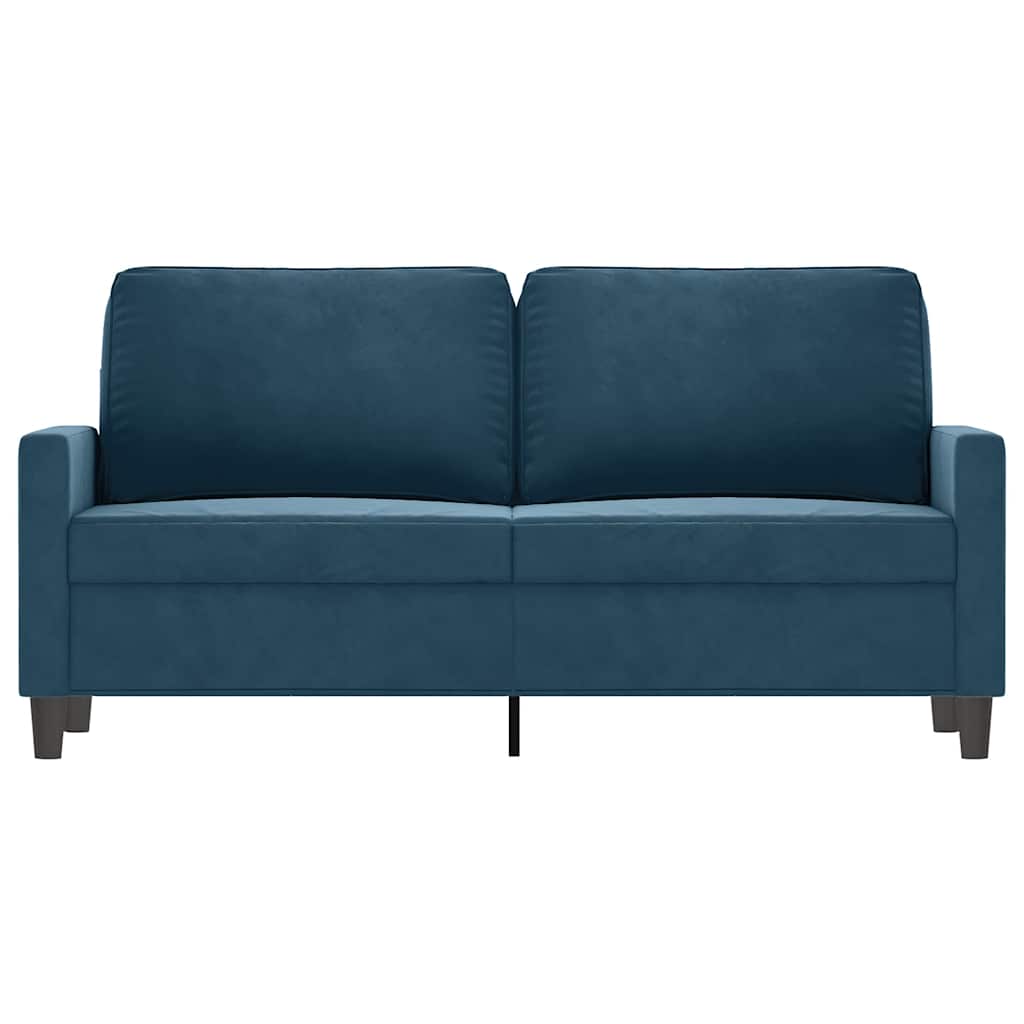 2 Seater Sofa Blue 140 Cm Velvet