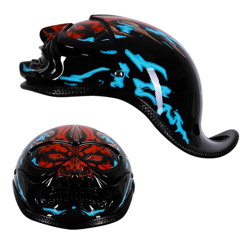 Vintage Half Helmet Electric Car Helmet Car Safety Helmet Motorcycle Ladle Helmet Men And Women