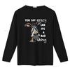 Funny Donkey Print T shirt Novelty You say crazy like its a vintage Washed Stylish homme Versatile Top For Everyday Wear