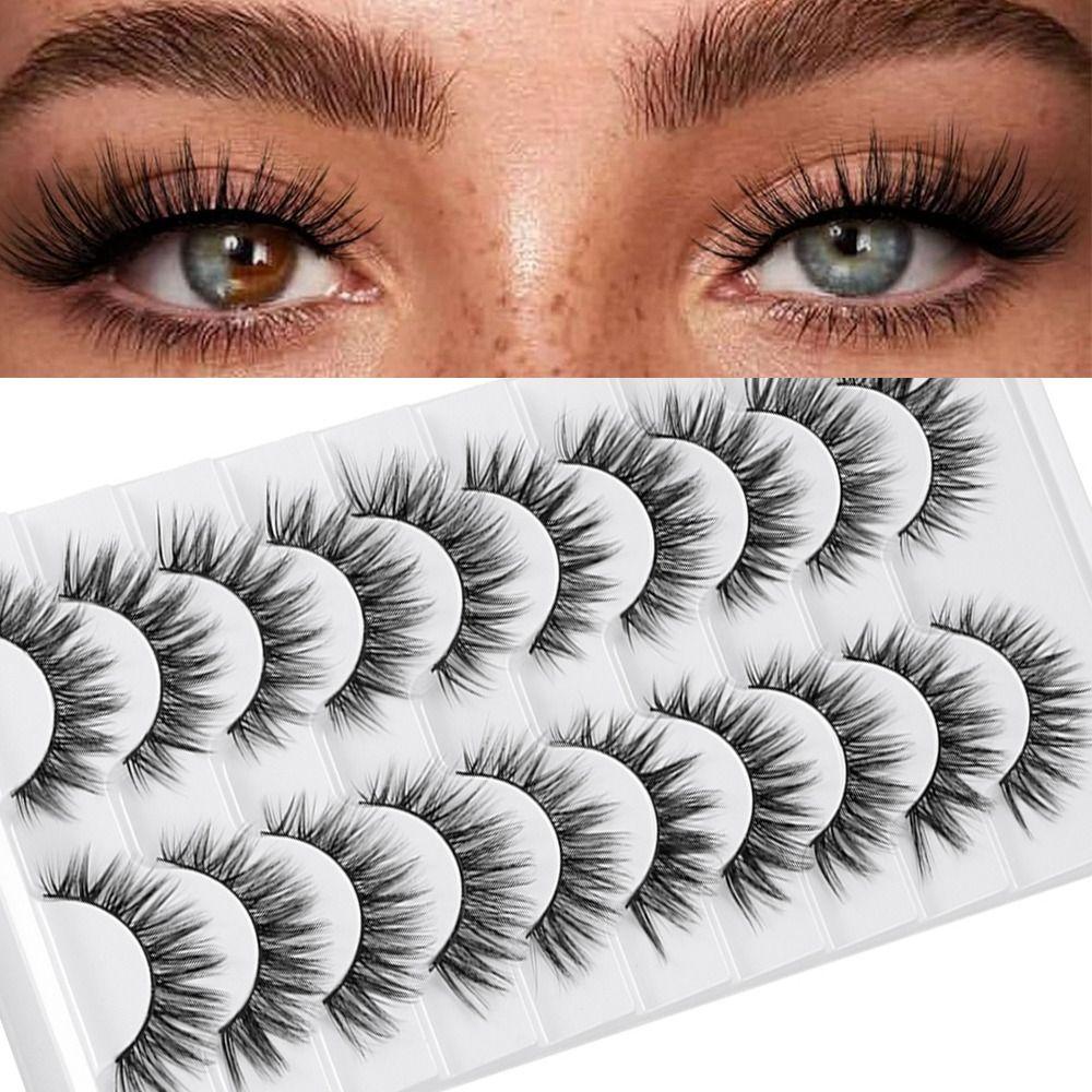 Natrual Long False Eyelashes Handmade Eye Makeup Tools Beauty 3D Faux Mink Lash Eye Lash Extension