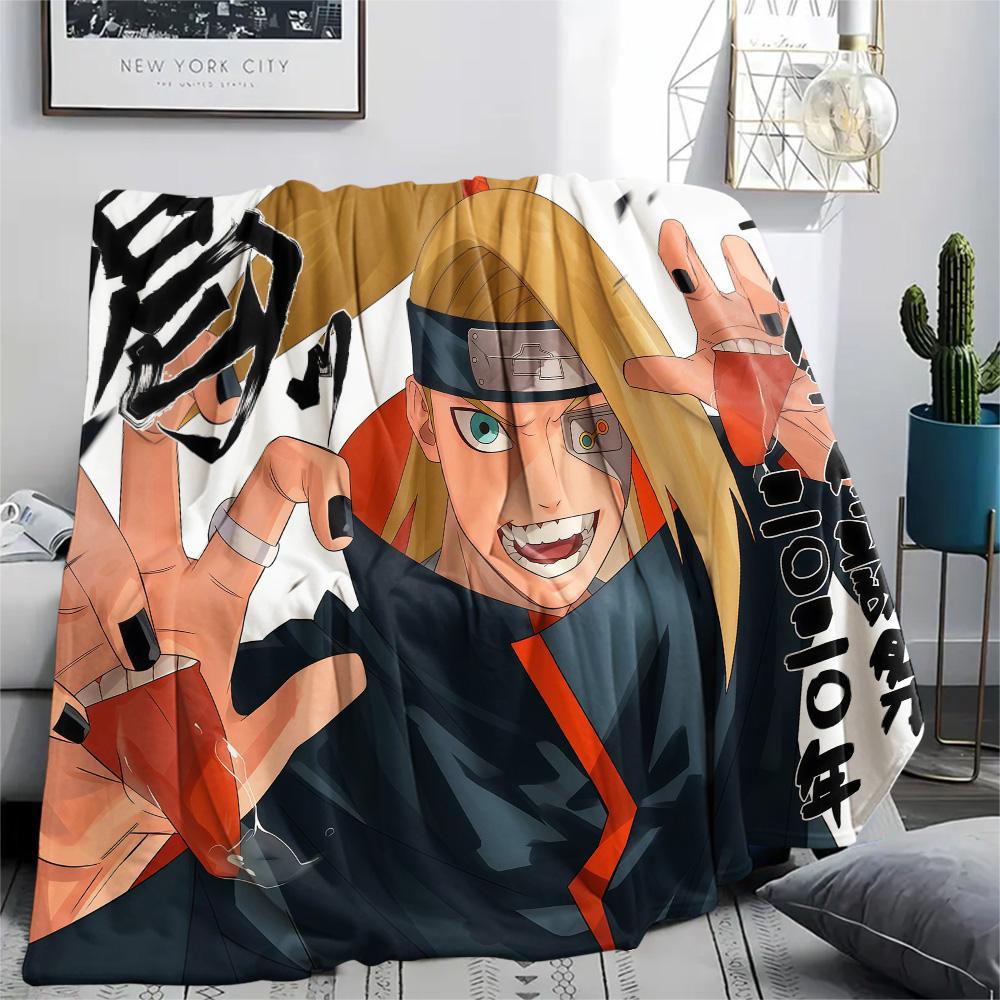 1PC Naruto Patterned Flannel Blanket Suitable For All Seasons For Home Decor Warmth And Comfort Gifts Holiday Present
