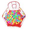 HappyHome Faltbare Bällebad mit Netzkorb, Bällehaus, Indoor-Spielgerät, Spielhaus, Aufbewahrungstasche und Tuch im Lieferumfang enthalten (120 cm)