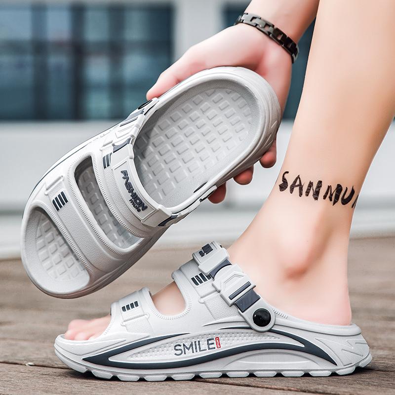 Summer Men's Sandals Outdoor Wear Dual-purpose Slippers Soft Sole EVA Anti Slip Beach Sandals