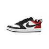 Nike Court Borough Non slip Lightweight Low top Skateboard Shoes GS Black White Red BQ5448-115(TeamEight-)