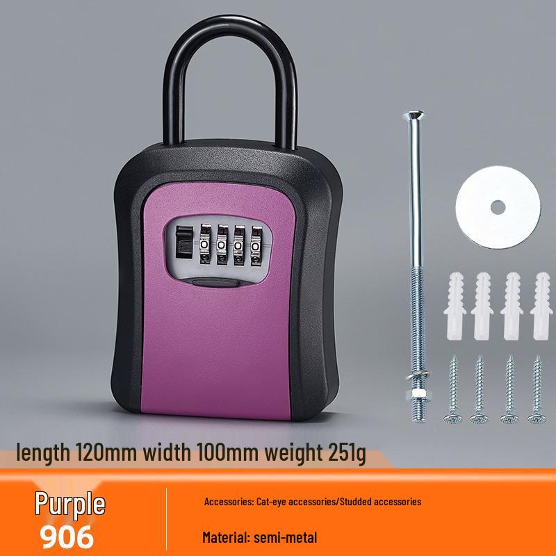 Anti-Theft Password Key Box for Doorway and Construction Site