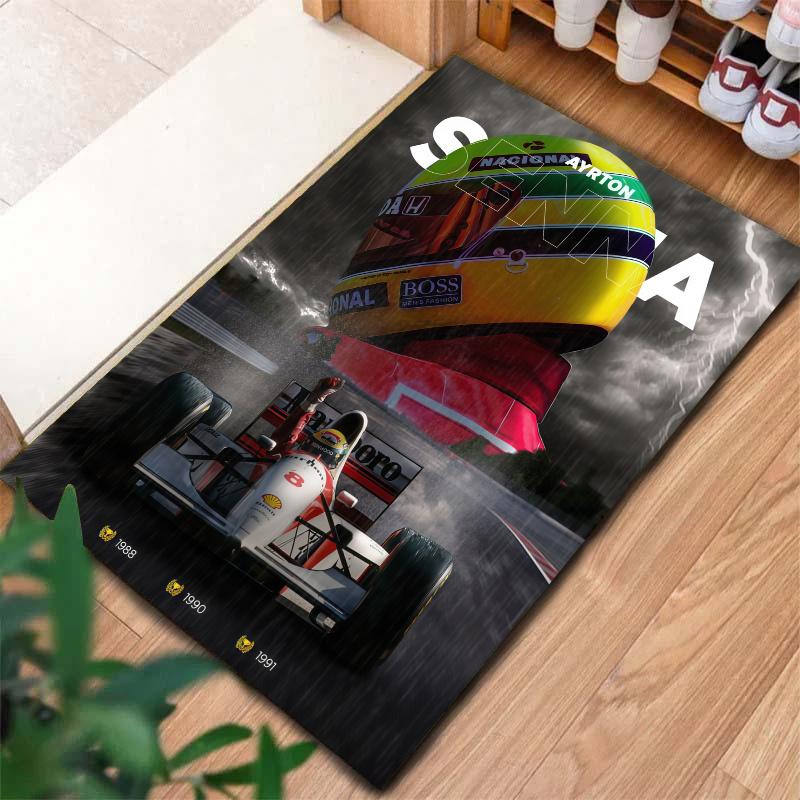Ayrton Senna Carpet Rug for Living Room Bedroom Home Sofa Decoration,Kids play Nonslip Floor Mat