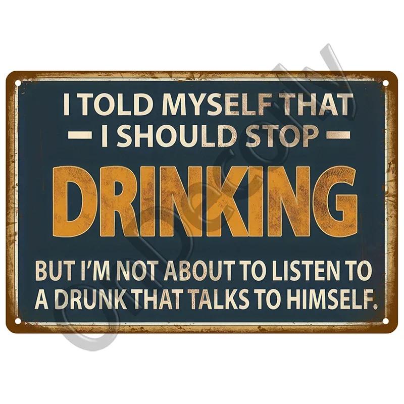 Beer Metal Sign Whiskey Wine Alcohol Tin Sign Vintage Cocktail Poster Bar Pub Home Decor Art Crafts Tinplate Wall Plate Signs