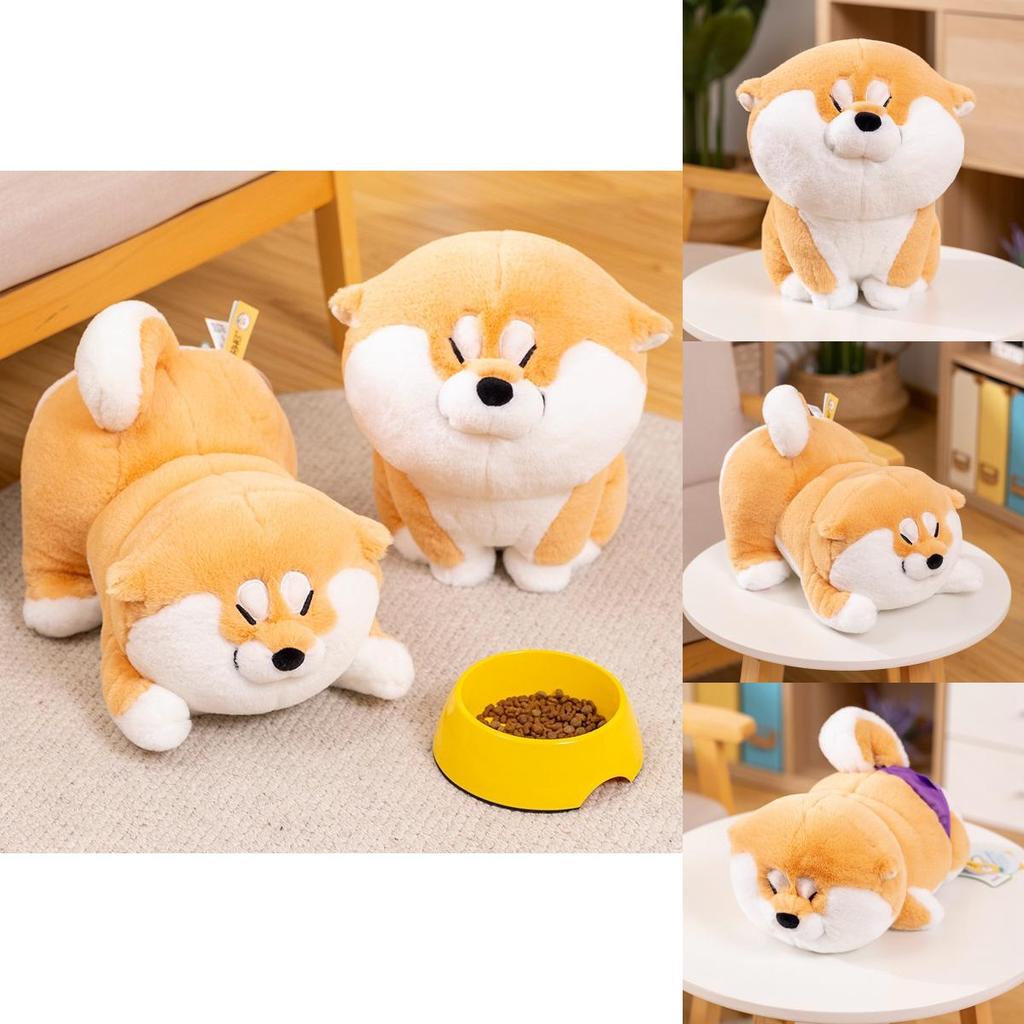 Adorable Plush Shiba Inu Doll Soft Cuddly Toy For Home Decor Gift And Hugging Comfort