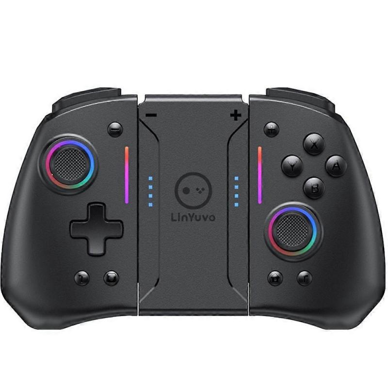 LINYUVO For Nintendo Switch Switch Lite Switch OLED Joy-Con Wireless Controller with RGB Backlit and