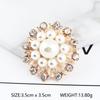 Spilla Corona di Perle e Strass di Cristallo Coreano - Spilla Versatile per Sciarpe da Donna con Spedizione Gratuita