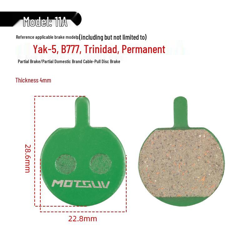 Hydraulic Disc Brake Ceramic Pads for Mountain Bikes