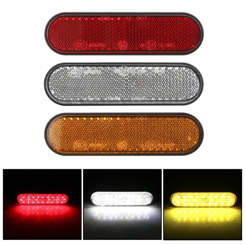 Ovale Anhängerleuchte 24 LED Brems-Blinkerleuchte mit Reflektor 12-24V Seitenmarkierungsleuchten Rückleuchten für Anhänger LKW