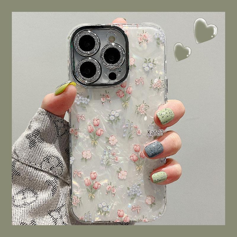 

Чехол для iPhone 15 Pro Max: Цветочный узор «ракушка» для лета iPhone 14