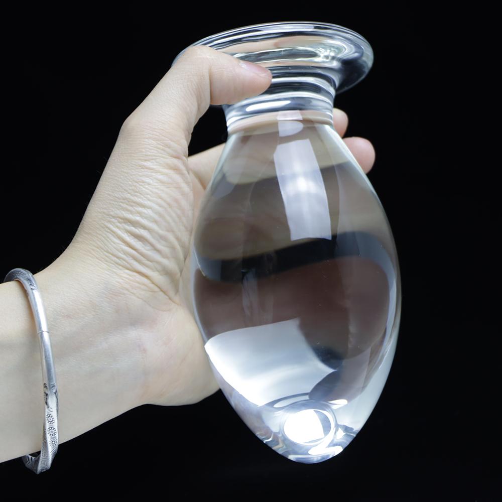 70mm Super Big Butt Plug Sex Toys Glass Anal Stopper Huge Plug Anal Dilator Expanding For Women Men Prostate Massager