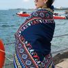 Shawl Travel Ethnic Style Cotton Linen Sun Protection Beach Cape Desert Sun Protection Cape Sun Protection Scarf Silk