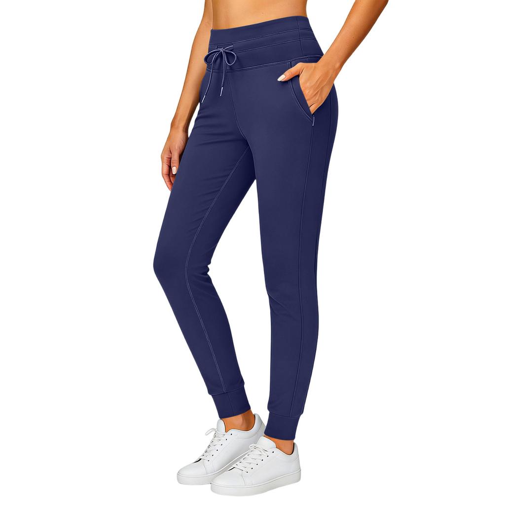 Women’s Jogger Sweatpants with Drawstring Waist and Side Pockets Athletic Fit Casual Lounge Pants for Daily Wear