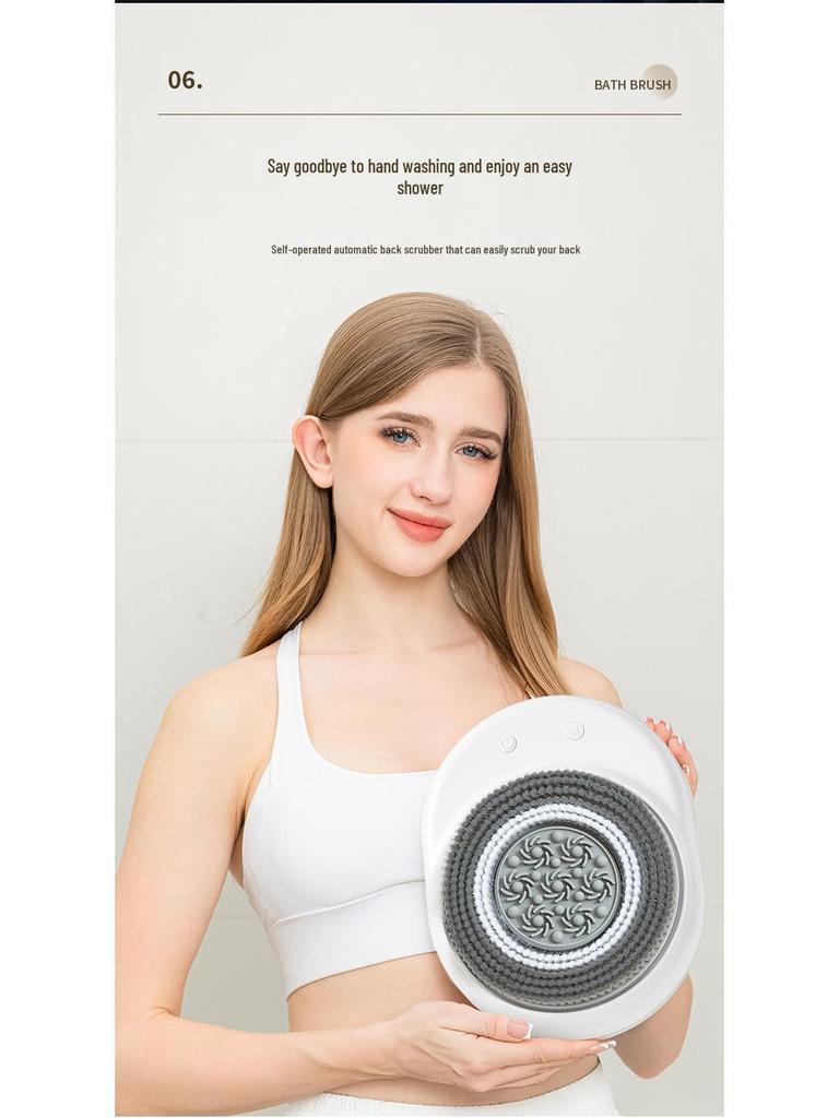 Intelligenter Wand-Rückenkratzer: Automatische Peeling- & Wasserdichte Massagebürste für Zuhause