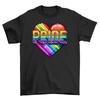 Pride29 Rainbow Heart Pride Tshirt Spreading Love Laughter Unisex Printed