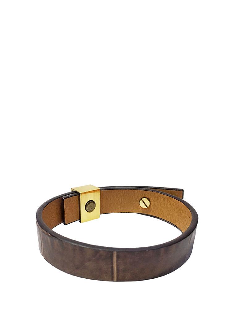 Karis Montappone Chase Exotic Leather Bracelet