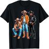 Schwarzes Cowboy Western Rodeo Melanin Schwarze Geschichte T-Shirt