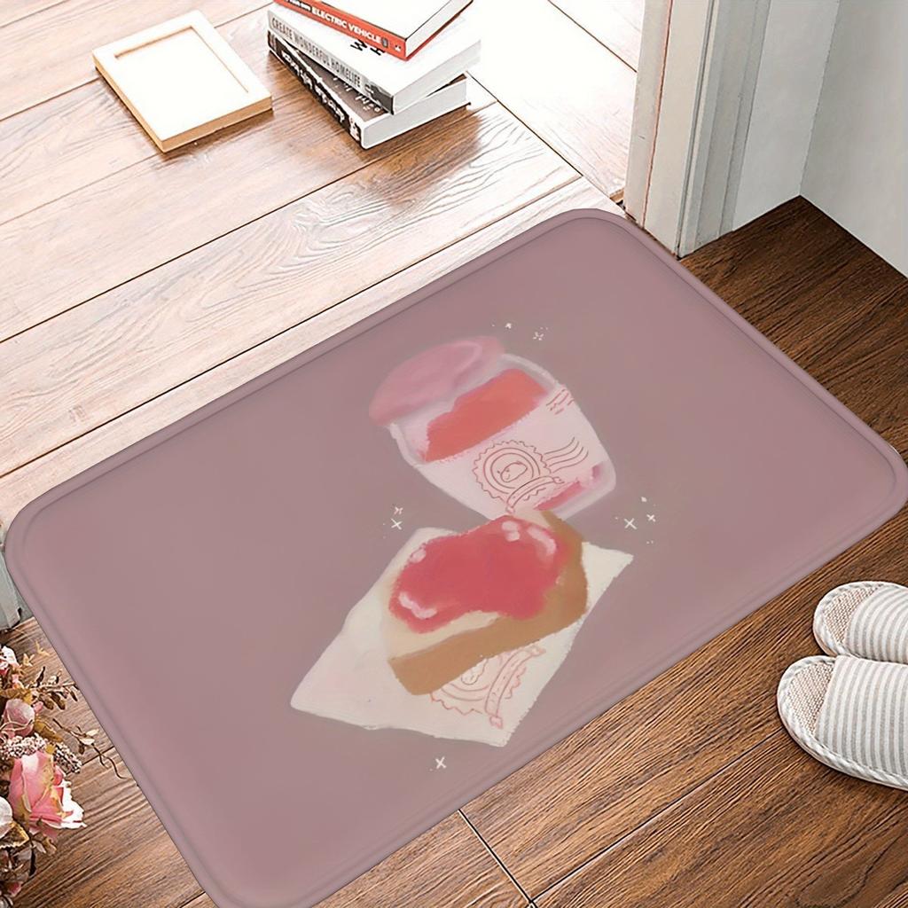 1 Stück Wolf Küchenteppich Rutschfeste Fußmatten Pop-Design Badezimmerteppich Badematte Teppich für Zuhause Spüle Wäsche Dekor