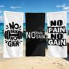 No Pain No Gain GYM Handtuch Für Camping im Freien Strandhandtuch Super Saugfähig Schnelltrocknend Sommerhandtuch