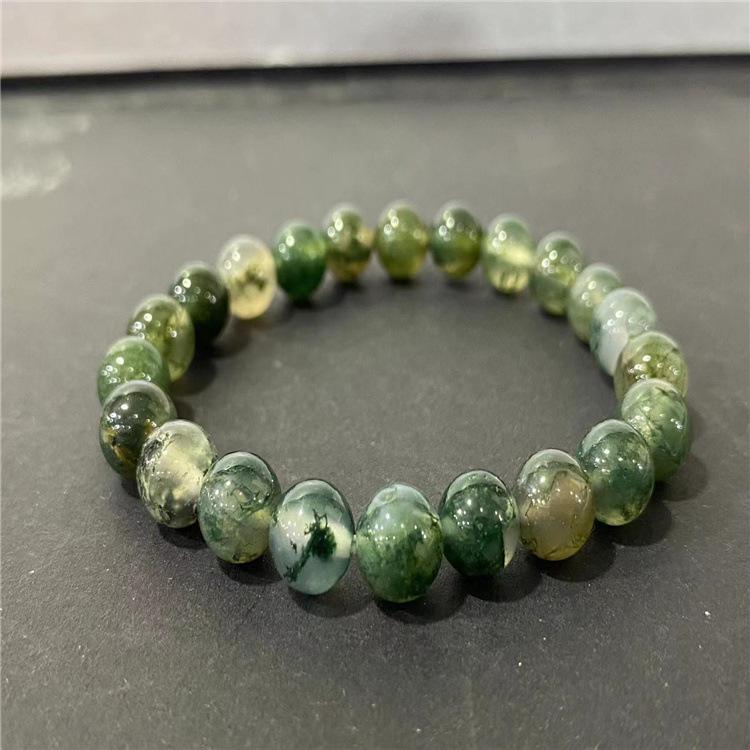 

Браслет из мохового агата - Эксклюзив для живописной уличной лавки и прямой трансляции 8MM Agate Bracelet